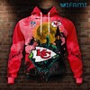 Kansas City Chiefs Halloween Hoodie with Hand Hold Logo - Perfect Gift for Fans