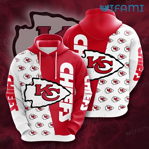 Kansas City Chiefs Logo Pattern All Over Print Hoodie: Stay in Style