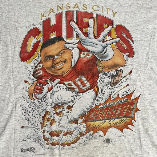 Kansas City Chiefs Neil Smith Caricature Xplosion NCAA Sweatshirt T-shirt - Ideal Gift for NFL Fans - Image 2