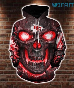 Kansas City Chiefs Punisher Skull All-Over Print 3D Hoodie Gift