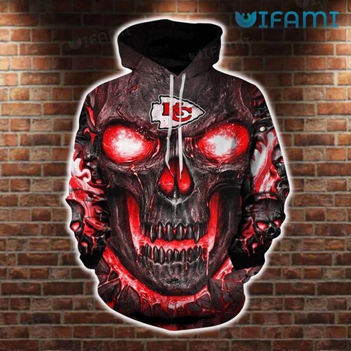 Kansas City Chiefs Punisher Skull All-Over Print 3D Hoodie Gift