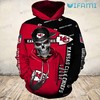 Kansas City Hoodie 3D Showing Jesus Hugging a Football for Fans