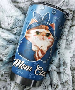 Kansas City Royals Feline Lovers Cat Mom MLB Tumbler with an MLB Logo