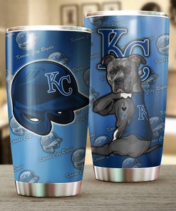 Kansas City Royals Funny Dog Design MLB Tumbler for fans with Logo