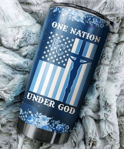 Kansas City Royals MLB Tumbler with Patriotic One Nation Under God Design and Iconic MLB Logo