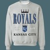 Kansas City Royals Vintage MLB Crewneck Sweatshirt Hoodie for Baseball Fans