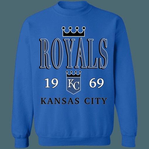 Kansas City Royals Vintage MLB Crewneck Sweatshirt Hoodie for Baseball Fans - Image 3