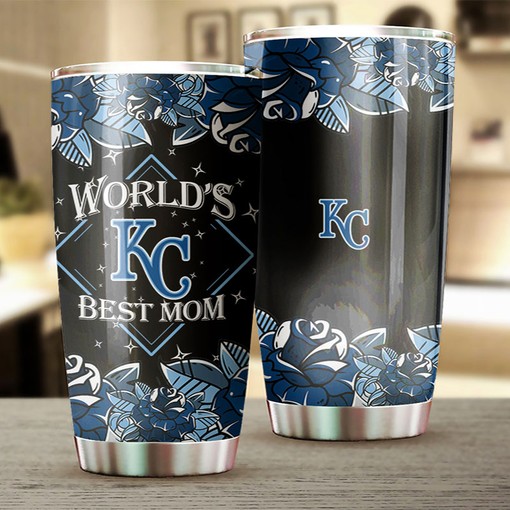 Kansas City Royals World's Best Mom Elegant MLB Tumbler with a Sophisticated and MLB Logo - Image 2