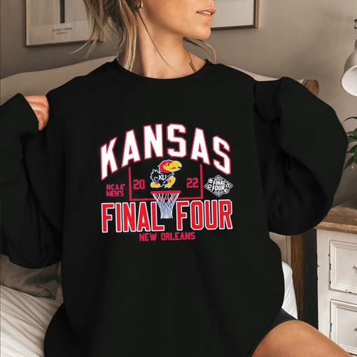 Kansas Jayhawks Blue 84 Youth 2022 NCAA March Madness Final Four Shirt - NCAA Shirts for Kids