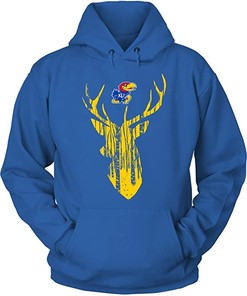 Kansas Jayhawks Hoodie, Ideal Hunting Forest Deer Gifts For Fans