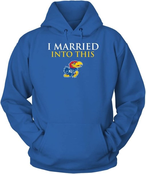 Kansas Jayhawks Hoodie, Proud Husband of a Kansas Jayhawk Fan, NCAA Shirts - Image 2