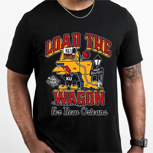 Kansas Jayhawks Load The Wagon For New Orleans 2022 Shirt - NCAA College Shirts