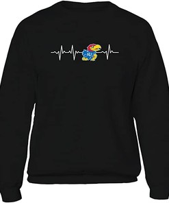 Kansas Jayhawks Mens Crewneck Sweatshirt with State University Shirt, Show Your Team Spirit