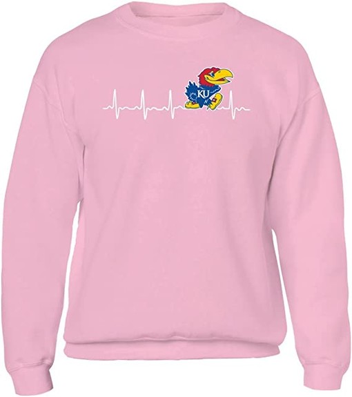 Kansas Jayhawks Mens Crewneck Sweatshirt with State University Shirt, Show Your Team Spirit - Image 2