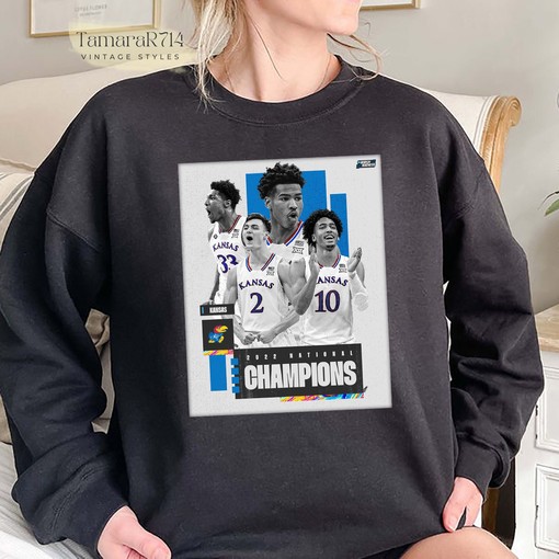 Kansas Jayhawks National Champions 2022 NCAA Division Ku Shirt - NCAA College Shirts for Men and Women - Image 3