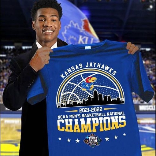 Kansas Jayhawks National Championship Ku Final Four March Madness 2022 T-Shirt - American University T Shirt