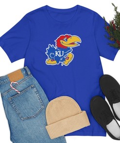 Kansas Jayhawks Shirt Bella Canvas- Super Soft Tee Rock Chalk Jayhawk, Representing Your Team