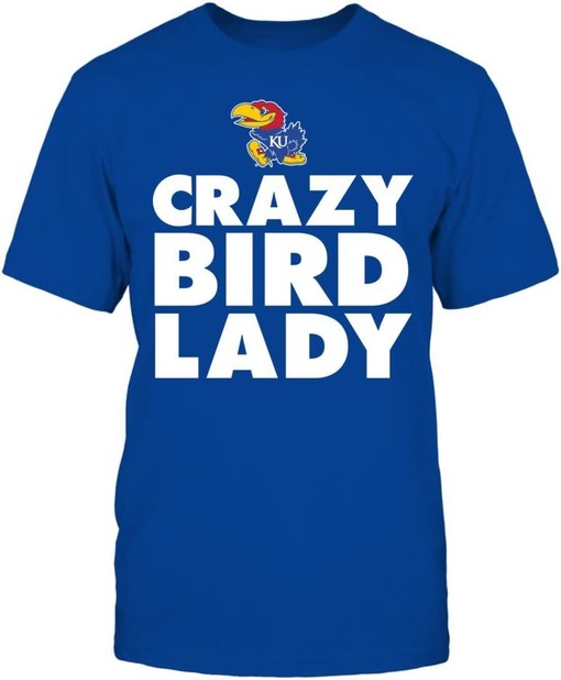 Kansas Jayhawks Shirt, Proud to be Crazy Lady Gifts For Fans, NCAA Shirts for Women