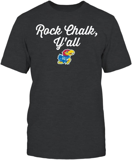 Kansas Jayhawks Shirt with Rock Chalk Y'All Design, Great Gifts For Fans - Image 2
