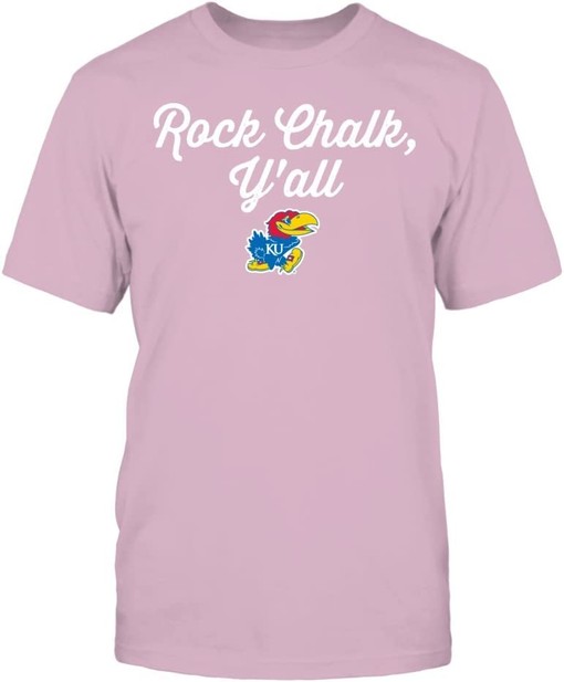 Kansas Jayhawks Shirt with Rock Chalk Y'All Design, Great Gifts For Fans - Image 3