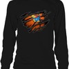 Kansas Jayhawks Shirt with Tearing Basketball Design, Perfect Gifts For Fans