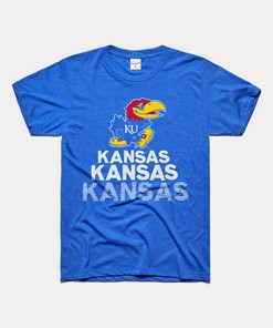 Kansas Jayhawks Stacked Tee - NCAA Shirts for Fans