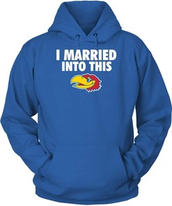 Kansas Jayhawks Team Shirt, Proudly Married Into This Gifts For Fans