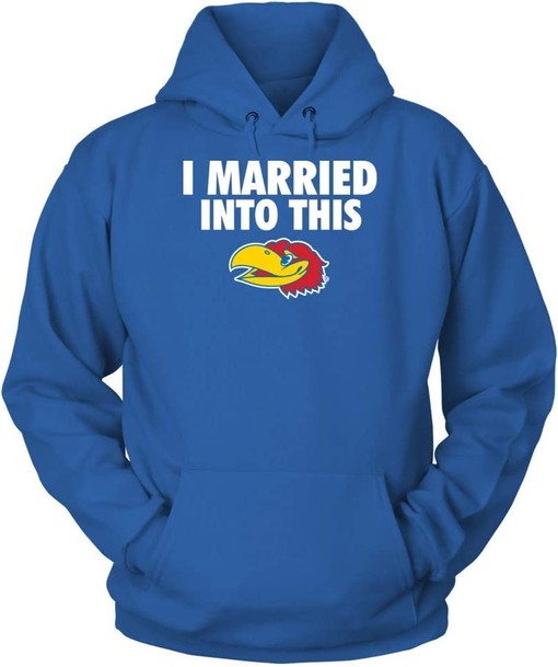 Kansas Jayhawks Team Shirt, Proudly Married Into This Gifts For Fans
