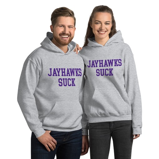 Kansas State vs. Jayhawks Rivalry Sucks Hoodie Sweatshirt - Sport Shirts Girls - Image 2