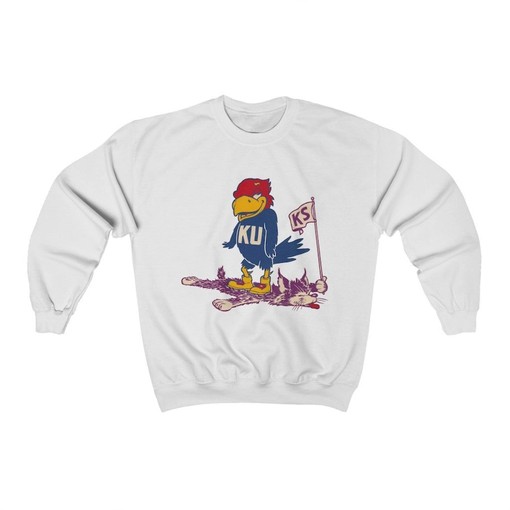 Kansas University, Ku Jayhawks Retro Beat K State Unisex Crewneck Sweatshirt, Show Your Team Spirit
