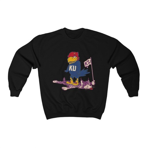 Kansas University, Ku Jayhawks Retro Beat K State Unisex Crewneck Sweatshirt, Show Your Team Spirit - Image 3