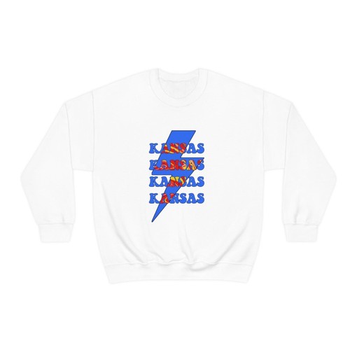 Kansas University Sweatshirt, Perfect for Kansas Football Crewneck with American University T Shirt - Image 2
