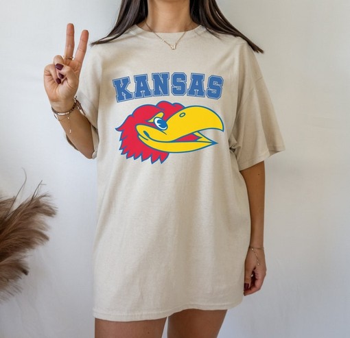 Kansas University Tshirt, Ku Tee, Jayhawks Shirt Trendy Jayhawks Fan Shirt, NCAA Shirts for Men