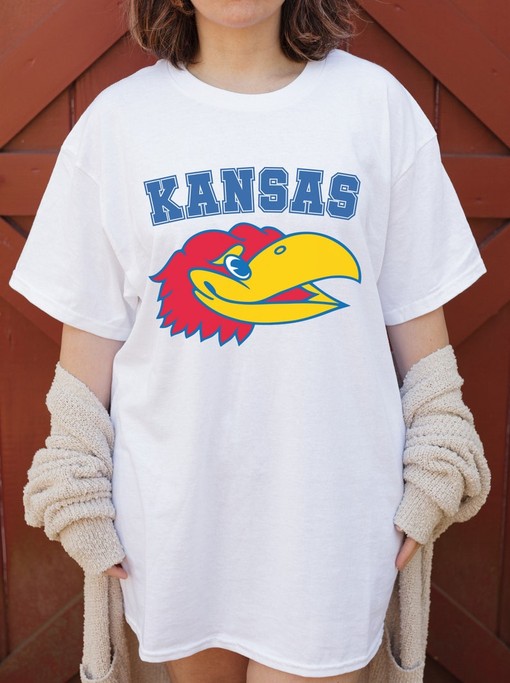 Kansas University Tshirt, Ku Tee, Jayhawks Shirt Trendy Jayhawks Fan Shirt, NCAA Shirts for Men - Image 3