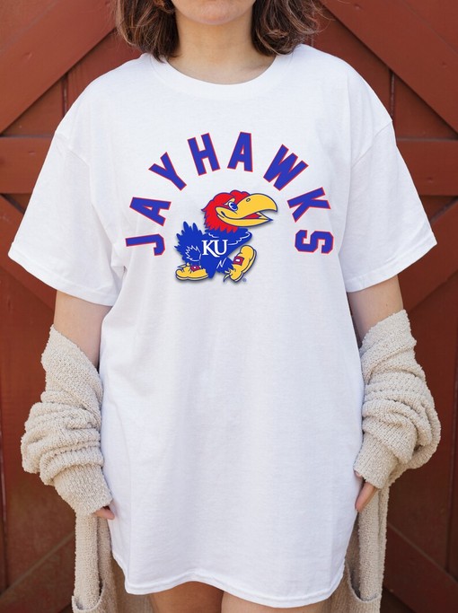 Kansas University Tshirt, Ku Tee, Jayhawks Shirt Trendy Jayhawks Tshirt, Jayhawks Game Day Shirt - Image 2
