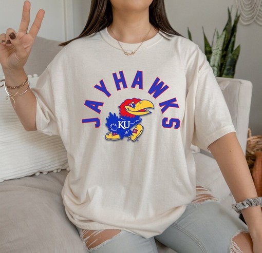 Kansas University Tshirt, Ku Tee, Jayhawks Shirt Trendy Jayhawks Tshirt, Jayhawks Game Day Shirt - Image 3