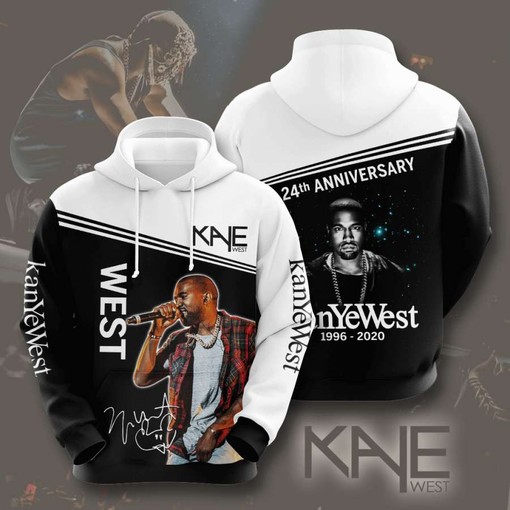 Kanye West Self-Portrait Popstar All Over Print 3D Hoodie