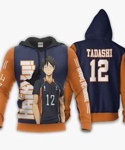 Karasuno Haikyuu Manga Zip Bomber Hoodie All Over Custom 3D Print