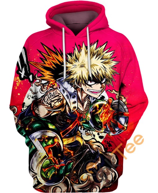 Katsuki Bakugo Explosive Hero My Hero Academia All Over Print 3D Hoodie