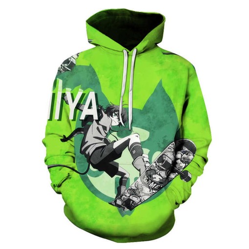Kawaii Cartoon Miya Custom All Over Print 3D Zip-Up Hoodie