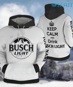 Keep Calm And Drink Busch Light All Over Print 3D Hoodie - Gift for Beer Lovers