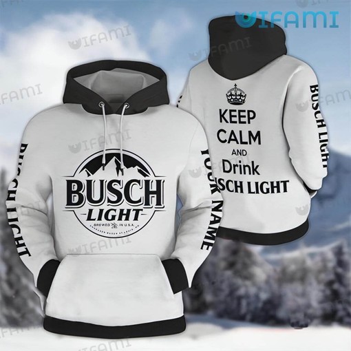Keep Calm And Drink Busch Light All Over Print 3D Hoodie - Gift for Beer Lovers