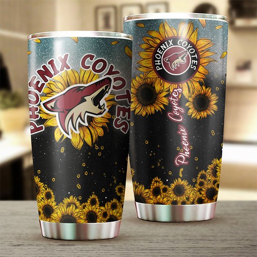 Keep Cool with This Sunflower Phoenix Coyotes NHL Tumbler 30 oz with NHL Tumbler 30 oz