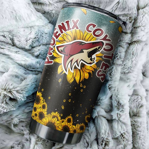 Keep Cool with This Sunflower Phoenix Coyotes NHL Tumbler 30 oz with NHL Tumbler 30 oz - Image 2
