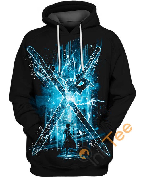 Keep Warm with Kirito Two Swords Storm Hoodie 3D