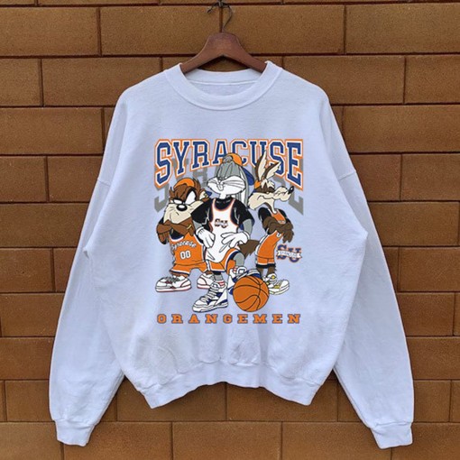 Keep it Cool and Comfortable with this Vintage NCAA Syracuse Orange Looney Tunes Sweatshirt
