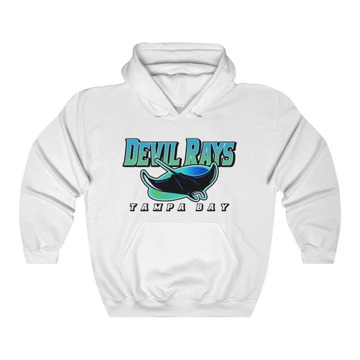 Keep it Stylish and Comfy with Tampa Bay Devil Rays Vintage 90's MLB Hoodie Sweatshirt Sport Shirt - Image 2