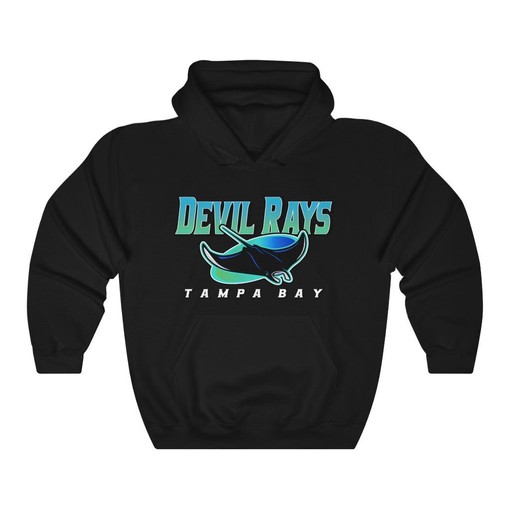 Keep it Stylish and Comfy with Tampa Bay Devil Rays Vintage 90's MLB Hoodie Sweatshirt Sport Shirt - Image 3