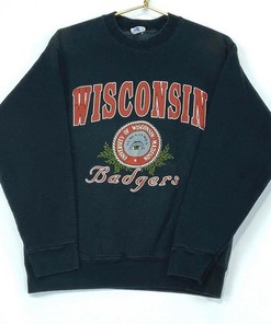 Keep warm with Vintage 90s University Of Wisconsin Badgers Starter Sweatshirt and Hoodie