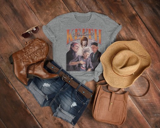 Keith Richards Rock Music Tee, Rolling Stones Vintage Shirt, Keith Richard Fan Tees, Retro 90s Sweater - Image 3